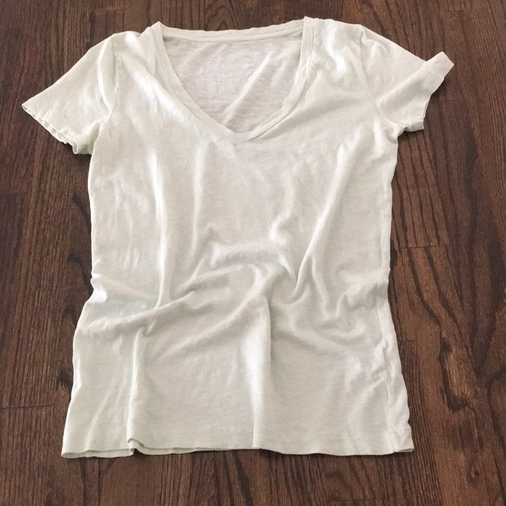 J Crew Vintage cotton short sleeve V-neck T-shirt